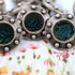 Buttons (Set of 10) - Pewter Studs | Metal | 11mm | Deep Turquoise